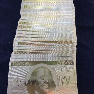 Gold playing cards 999.9